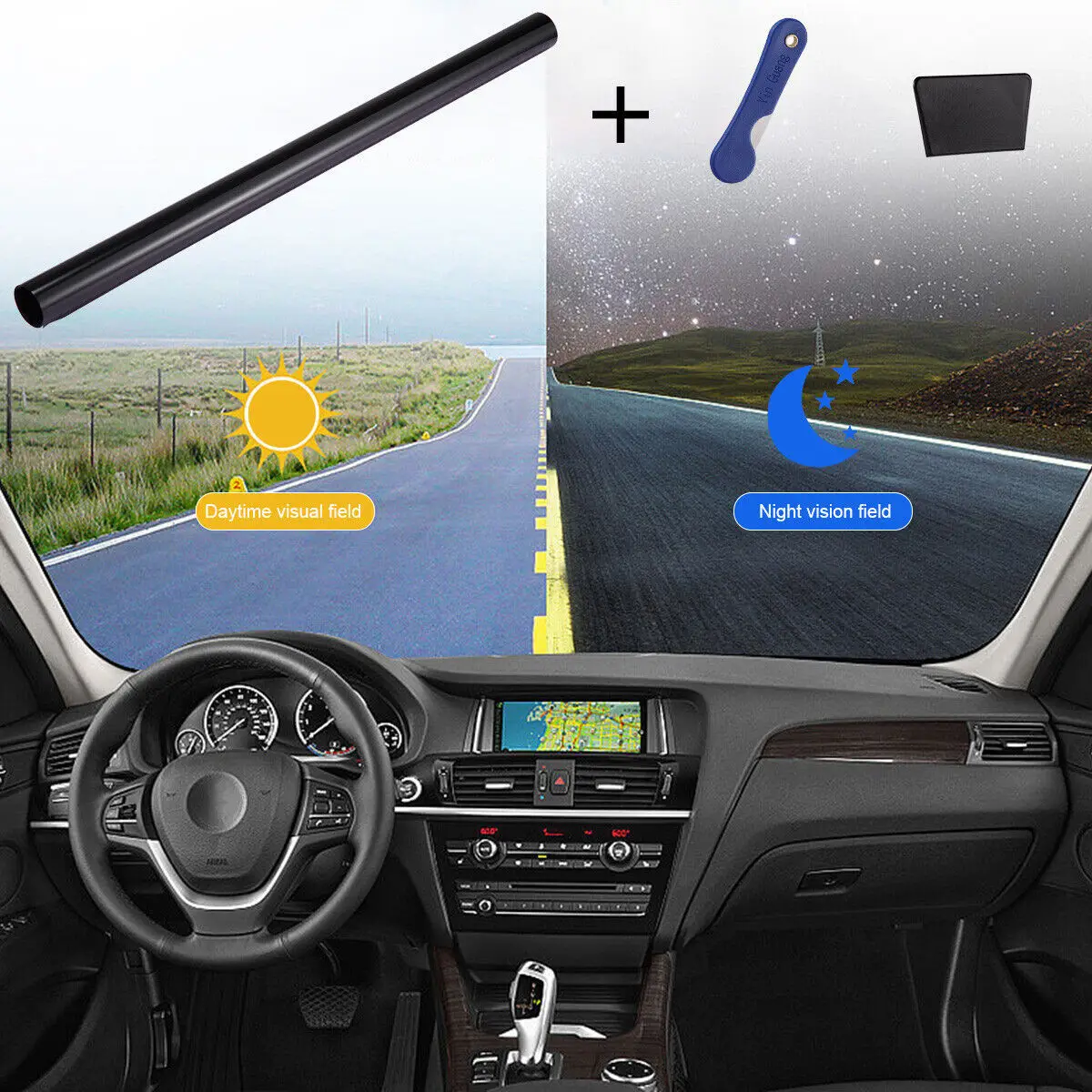 10ft غير مقطوعة لفة نافذة تينت فيلم 25% VLT 20 "x 10'ft أقدام سيارة المنزل مكتب الزجاج