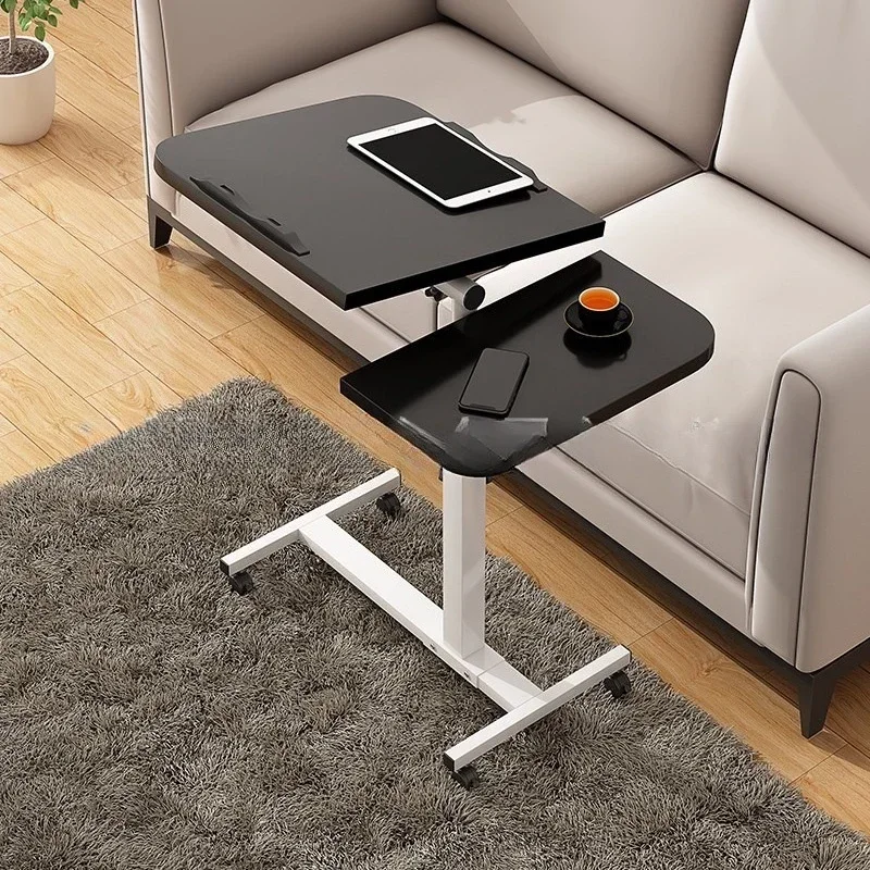 Multi-functional Laptop computer table mobile lift bedside bedside small table floor rotating table Durable