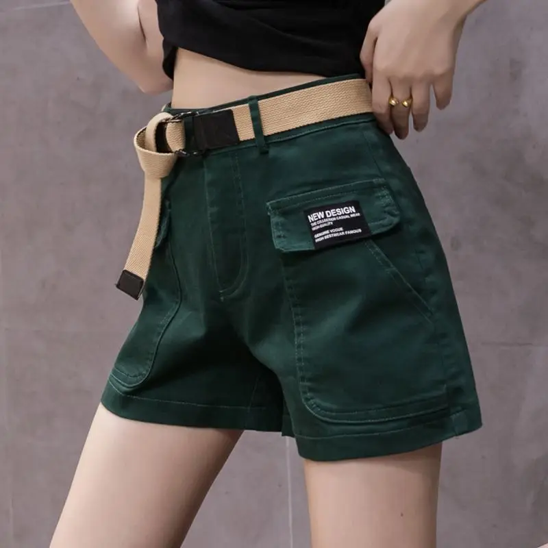 

Loose Female Short Pants High Waist Baggy Cotton Women's Shorts Elasticty Stretchy Outdoor Low Price Elegant Trend 2024 Hot Kpop