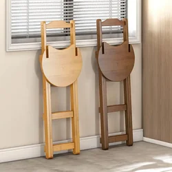 Silla de Bar plegable para el hogar, taburete alto, mesa de comedor, sillas de sala de estar, respaldo de lujo, silla Simple, otomanas, muebles