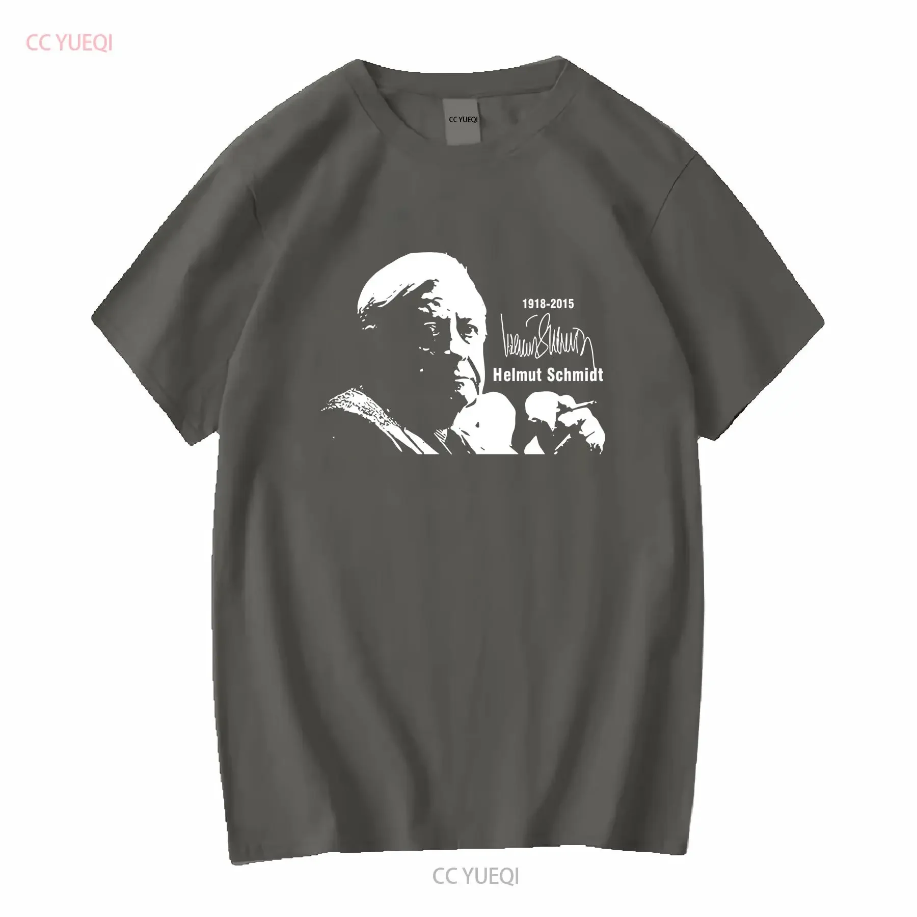 Former Chancellor Helmut Schmidt Old Federal Hamburg Mourning Honours T Shirt 17030 long or short sleeves vintage Washed