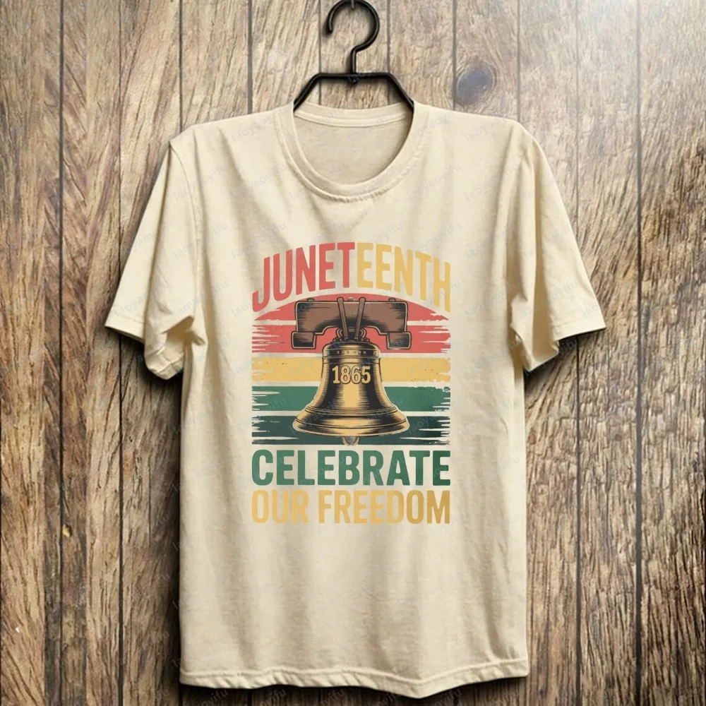 Juneteenth Celebrate Our T-Shirt Trend Retro 1865 Emancipation Day Tops Heritage Black History Fashion Streetwear Men's Clothing