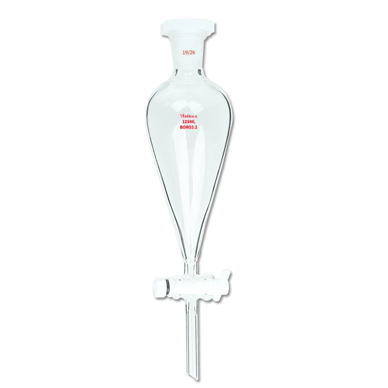Factory Direct Sale Labs 500ml Glass Separating Funnel with Glass Stopcock