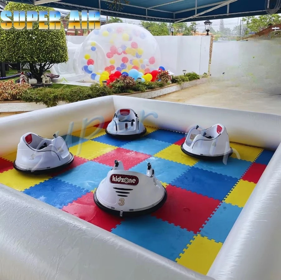Personnalisation d'amusement en plein air pare-chocs gonflable voiture go kart piste gonflable course de kart sans voitures