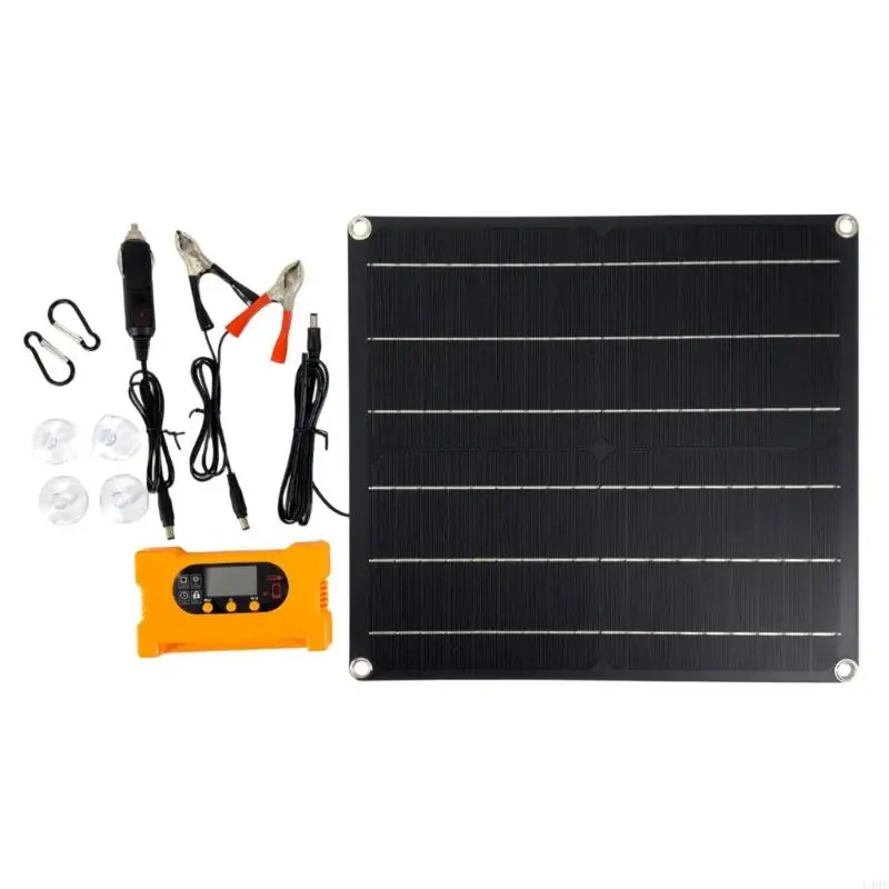 

High Efficiency Monocrystalline Solar Panel Kits 25W 18V Solar Charging Panel L4MF