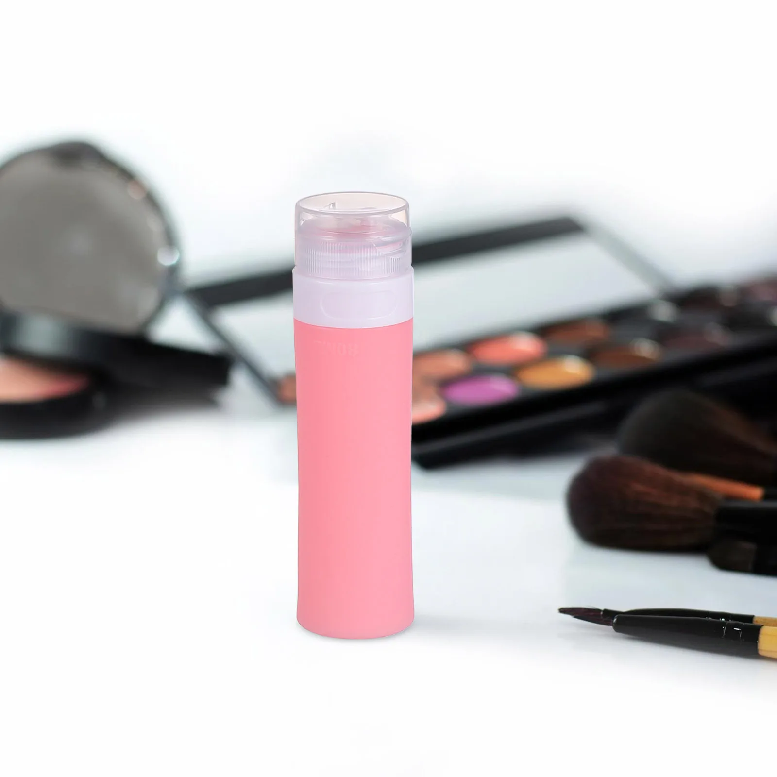 3 قطع 80 مل مجموعة زجاجات السفر المحمولة من السيليكون القابل لإعادة الاستخدام وقابلة لإعادة الملء لزجاجة السفر السائلة المختلفة #5