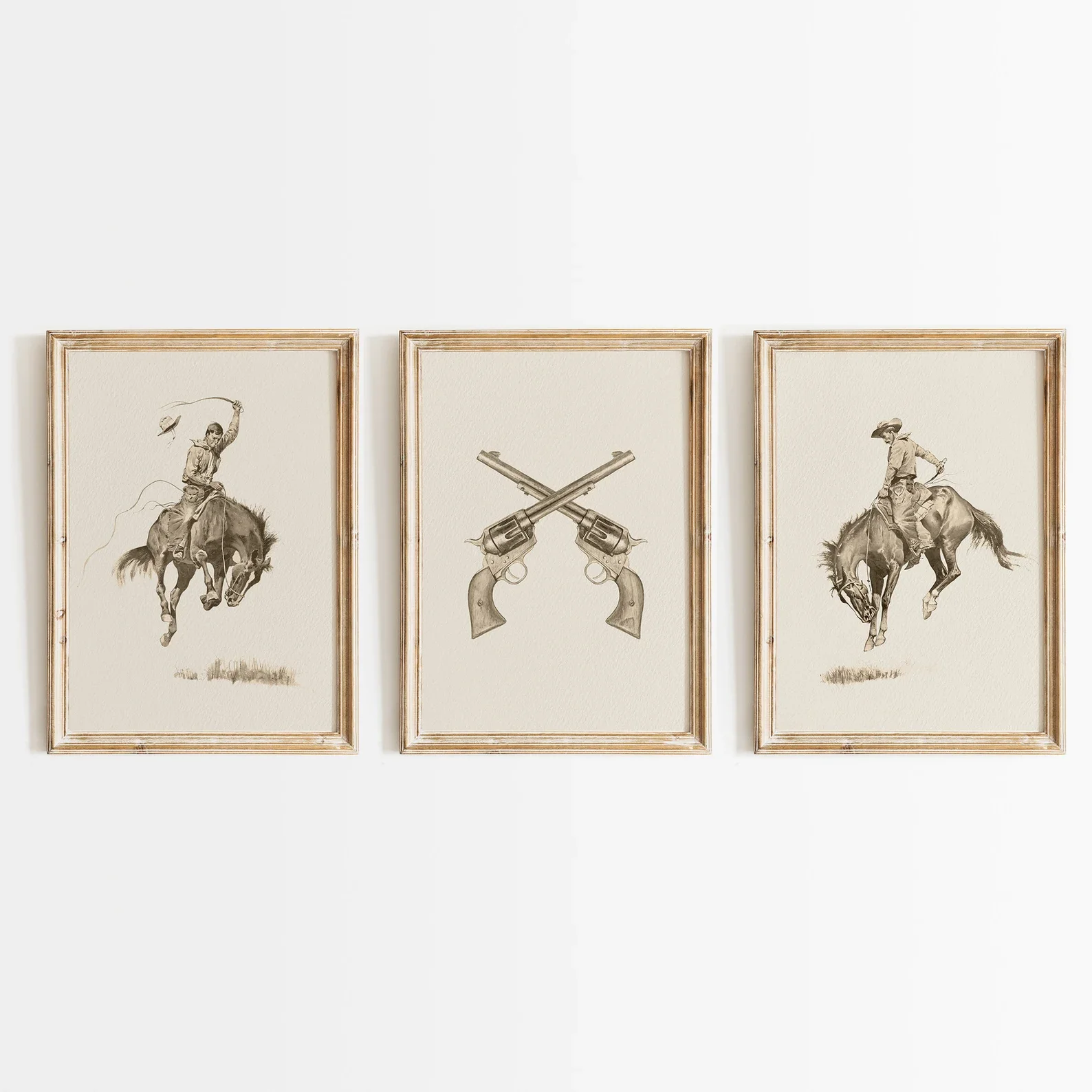 Винтажный набор с ковбойским п – обзор и цена Abstract Canvas Set