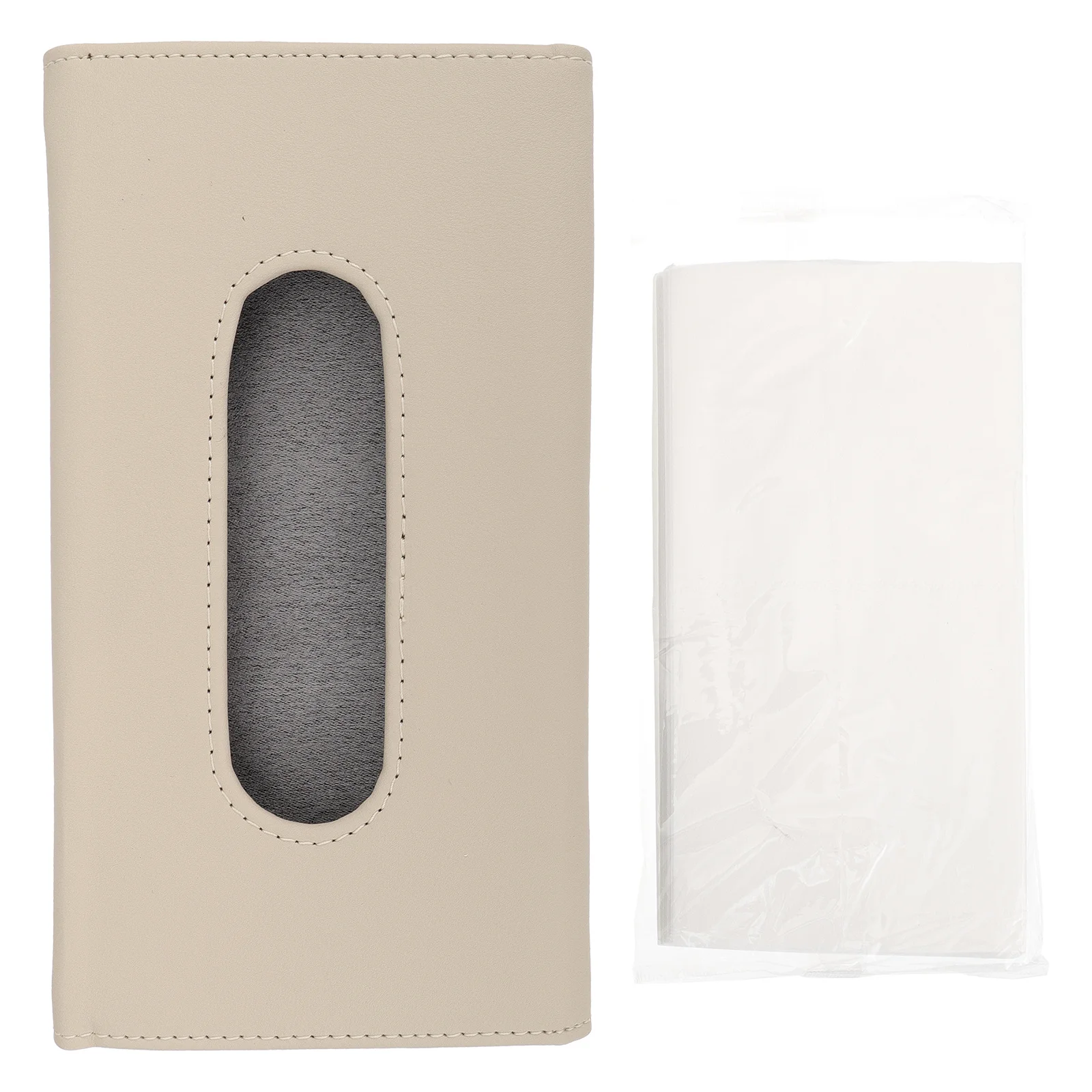 

1Pcs Car Tissue Box Moderate Size Easy to Use PU for Durable and Stylish Storage Car Visor Tissue Holder