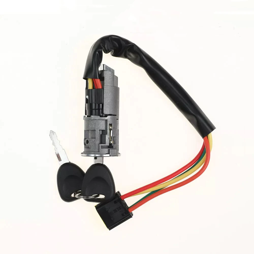 7702296589 Auto Contactslot Cilinder Starter Sleutelschakelaar Slot 2 Sleutels Voor Renault Logan Dacia Sandero Clio 7701471098 7701471220