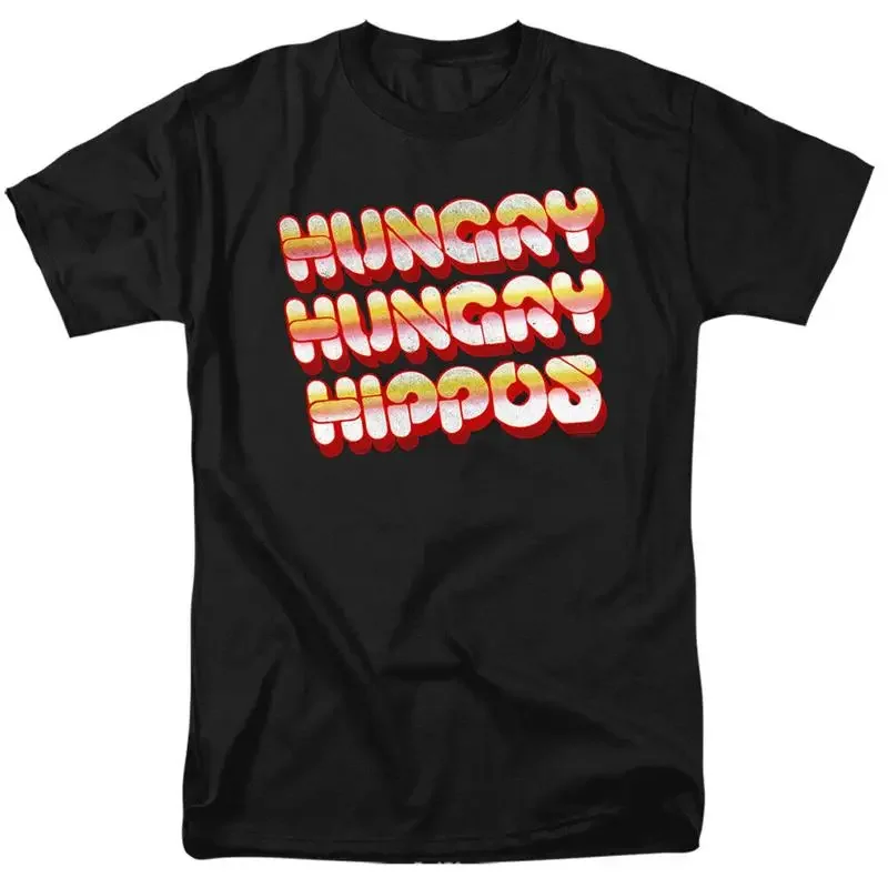 HUNGRY HIPPOS VINTAGE LOGO Licensed Adult Men's T Shirt SM 6XL