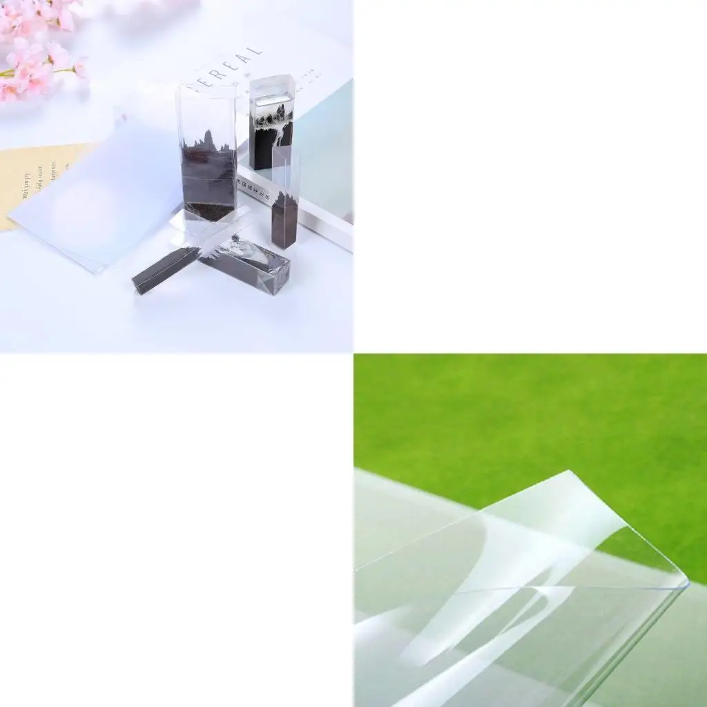 Thin Plastic Stickers Craft Sheet Blank Template Material Stencils Film for Silicone Resin Molds Making DIY Resin Crafts