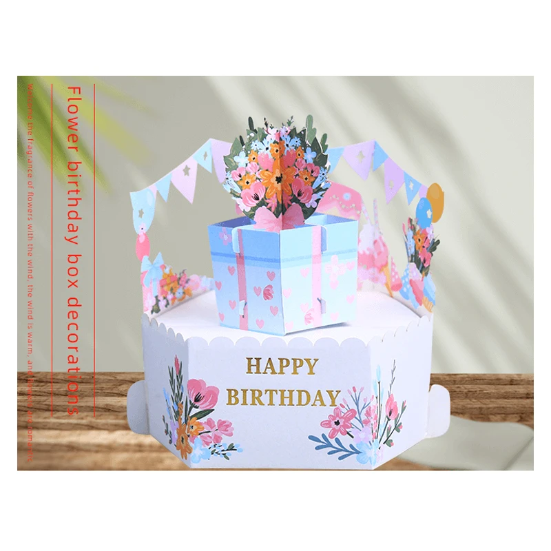 

3D Pop Up Birthday Card, Desk Decoration, Ornaments, Girlfriend, Party Invitation, Anniversary, Cake, Birthday Gift, Postcard
