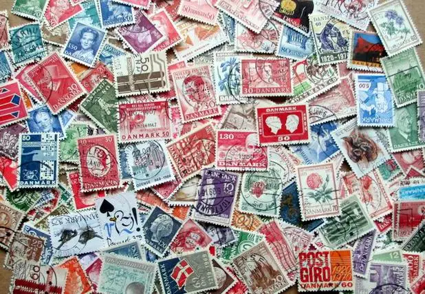 Echte gestempelte Dänemark-Poststempel, 250 verschiedene sammelbare Briefmarken, Sammelmaterial für Scrapbooking – Detail 1