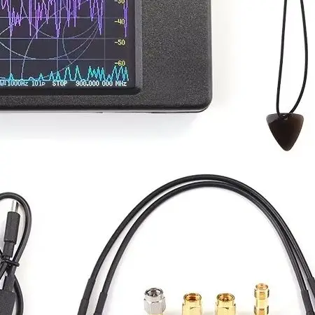 2 8 inch Vector Network Analyzer for Antenna Signal Analysis with Frequency Range 50kHz to 900MHz and For MicroSD Card Support