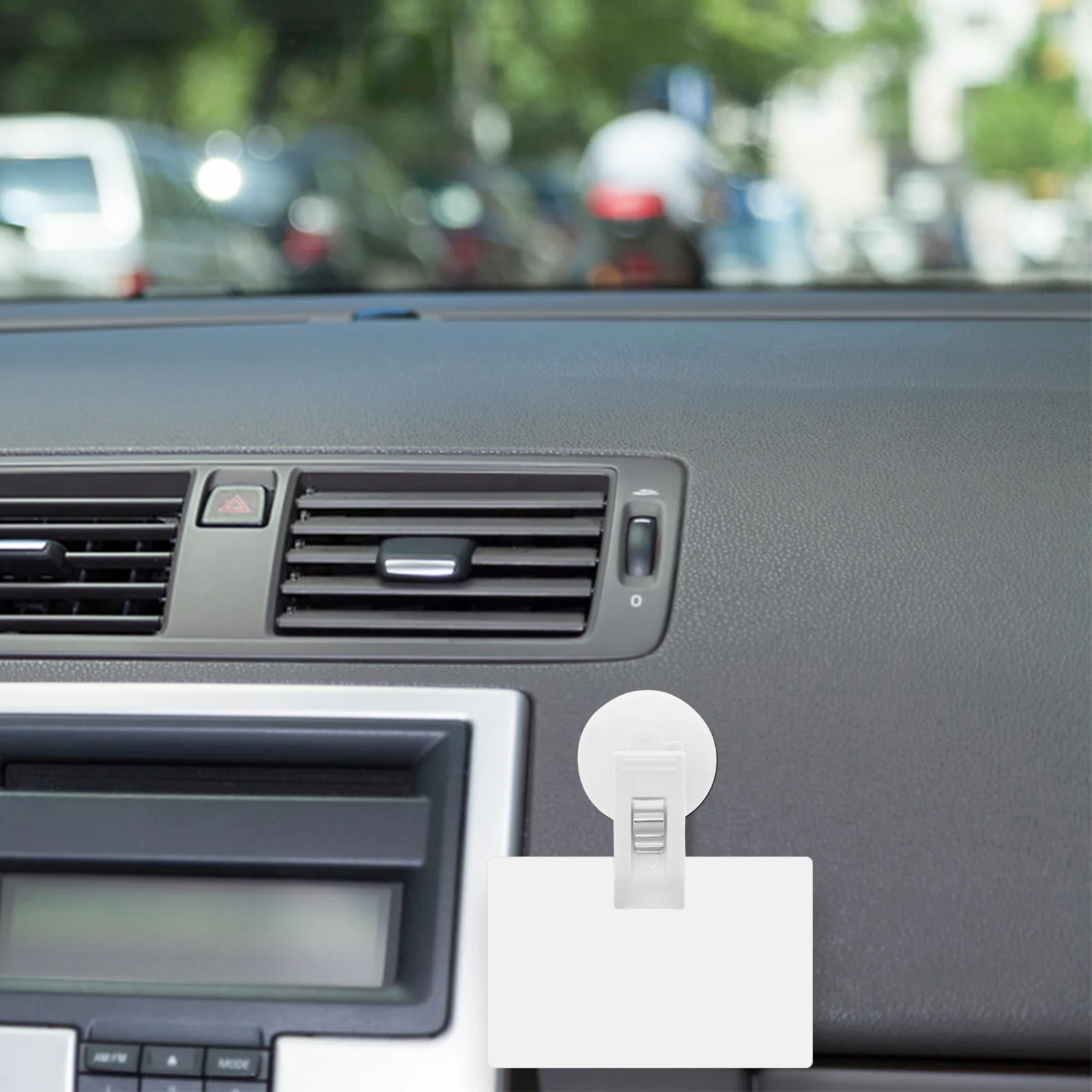 

1Pair Car Picture Holder Durable Suction Car Clamp Ticket Cards Storage Clip Windscreen Memo Note Pad Holder Ticket Clip