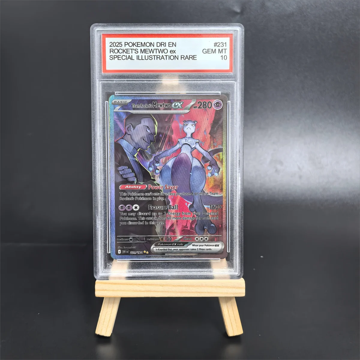 بطاقة جمع بطاقة تصنيف ذاتية الصنع 2025 POKEMON DRI ENETHAN'S HO-OH ex Special ILLISISTRATION RAPE # 230 نسخة بطاقات تصنيف 10 نقاط