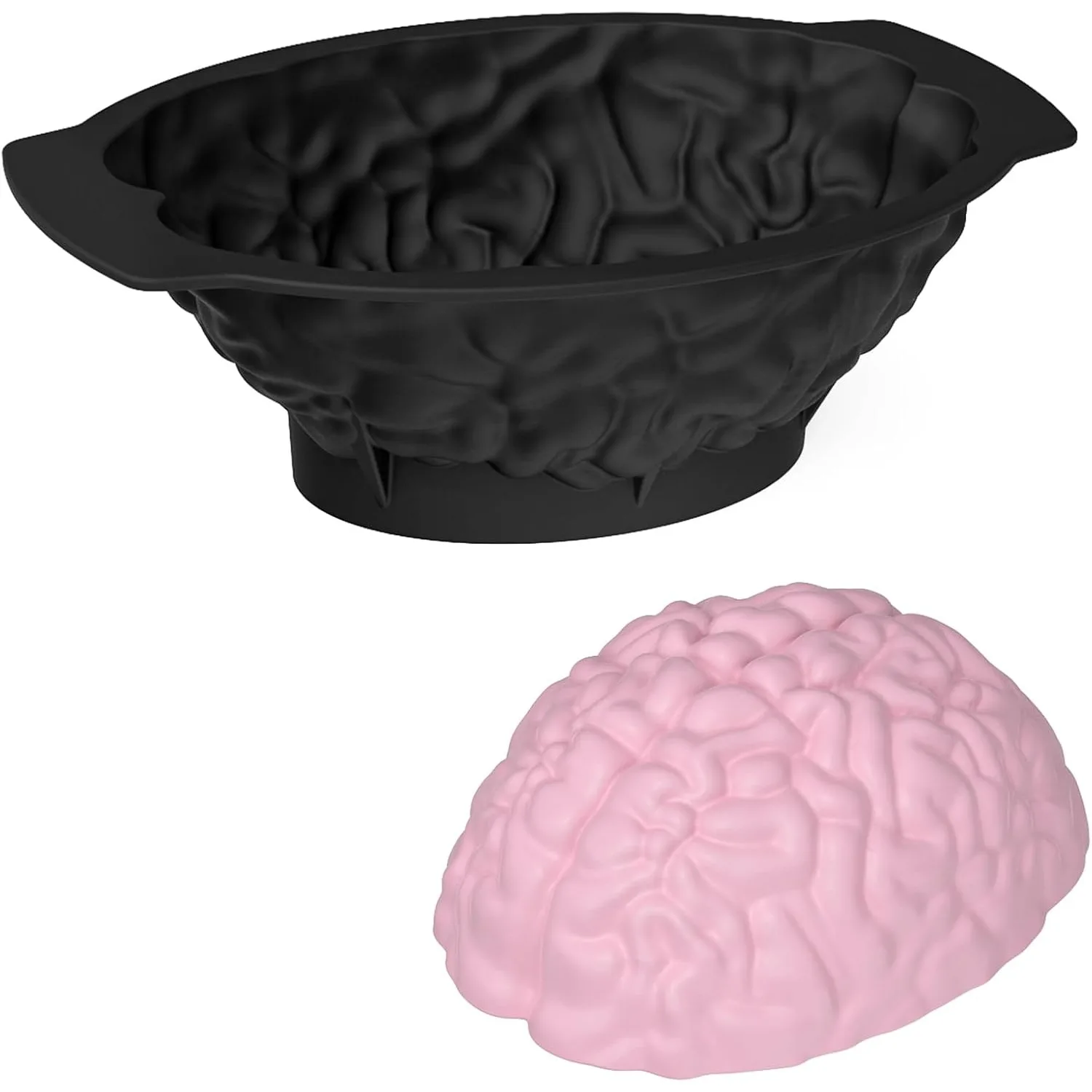 Silicone Brain Mold - Realistic Human Brain Cake Mold Halloween
