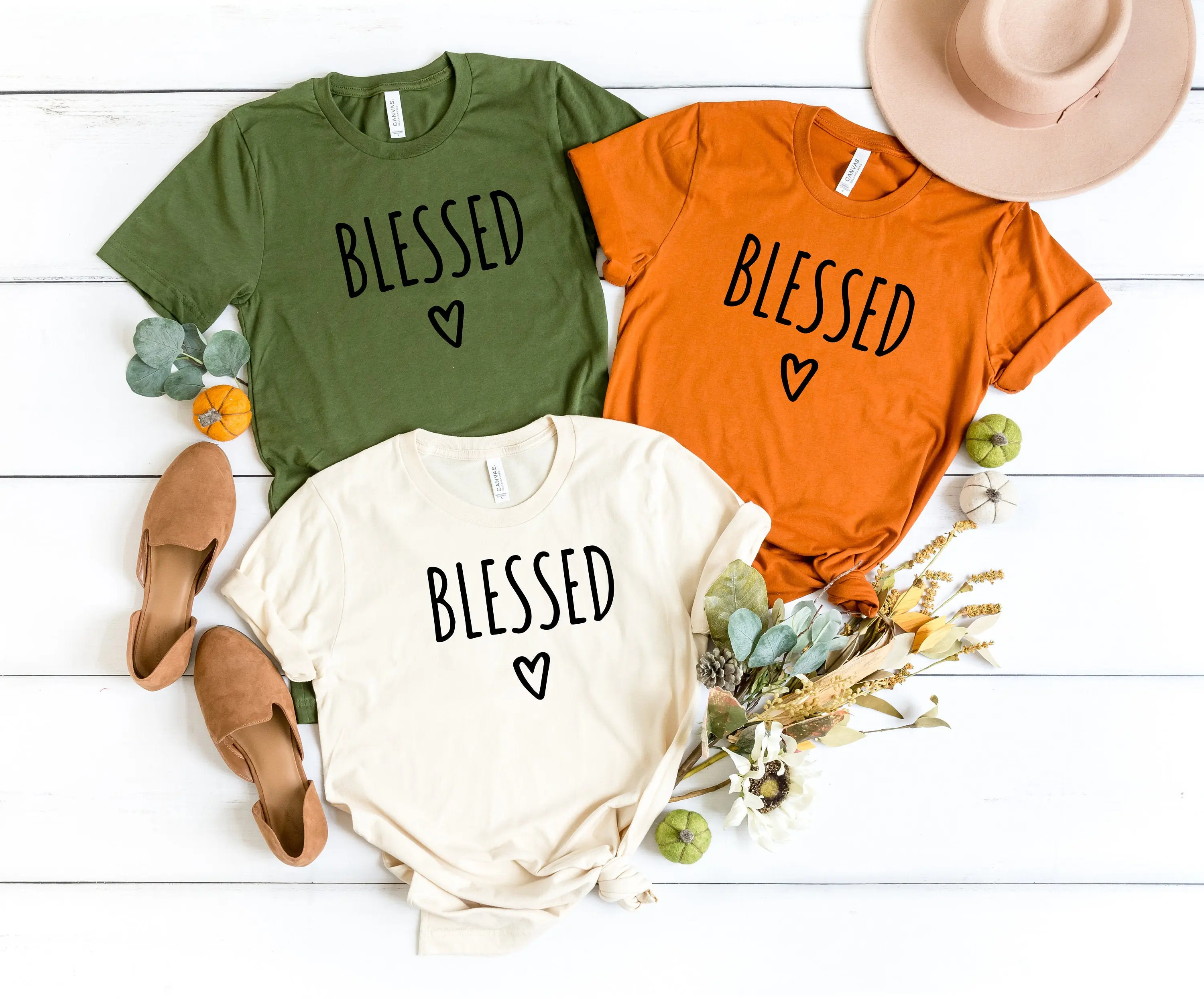 Blessed T Shirt Thankgiving Cute Fall Autumn Thanksgiving Day Pumpkin Funny