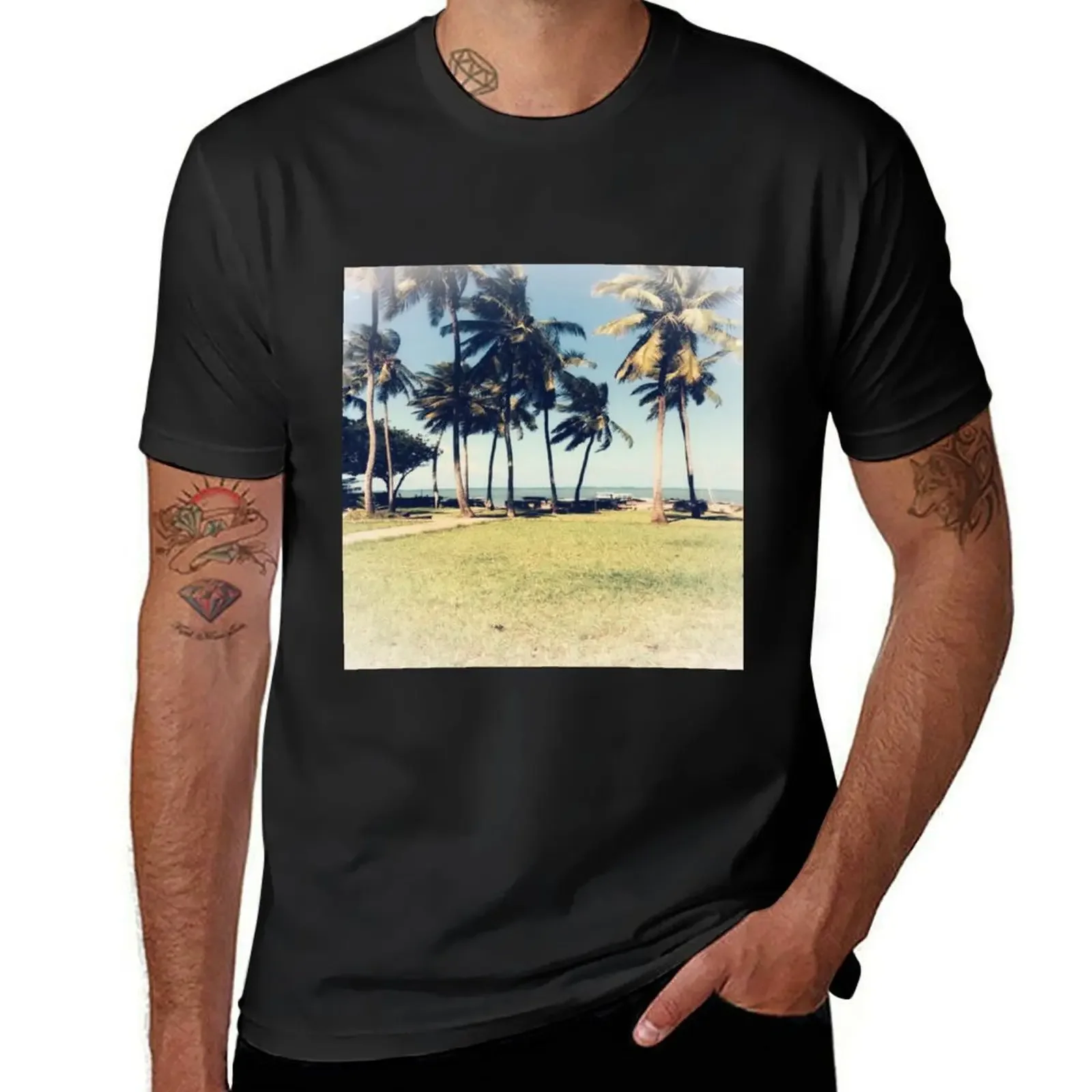 Mombasa beach T-Shirt blacks vintage graphic tee anime tshirt plain plain white t shirts men