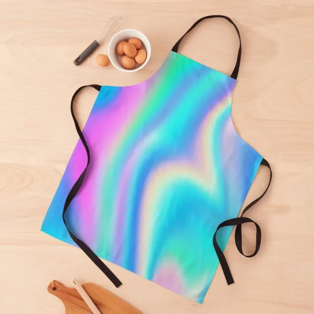 

Iridescent Holographic Apron Kitchen New 2022 Year painting All For Kitchen And Home Apron