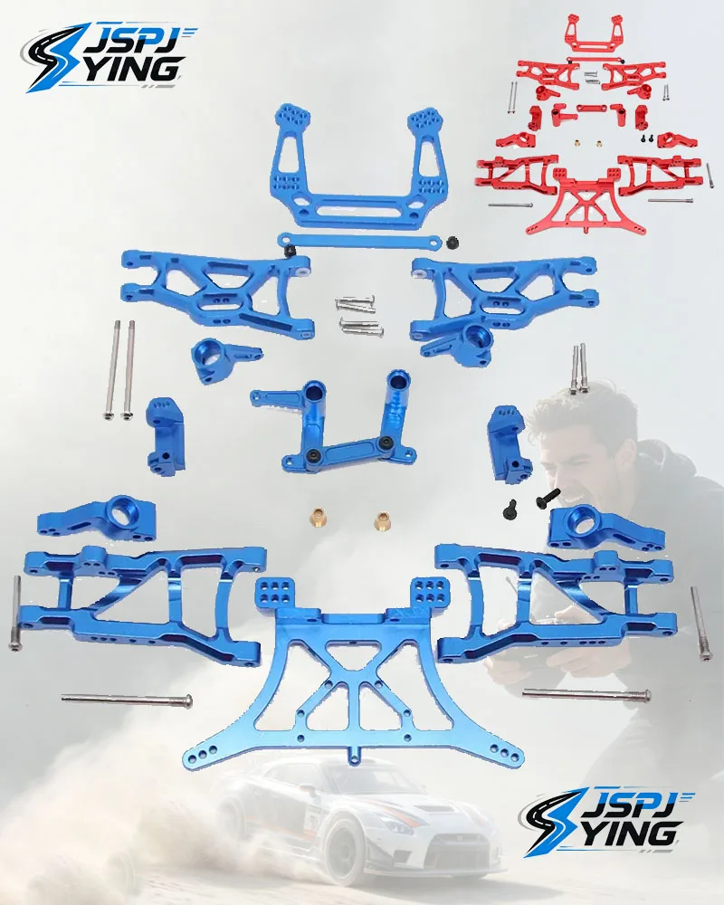 metal-upgrade-parts-kit-suspension-arm-shock-tower-steering-block-complete-replacement-accessories-for-1-10-traxxas-slash-2wd-v