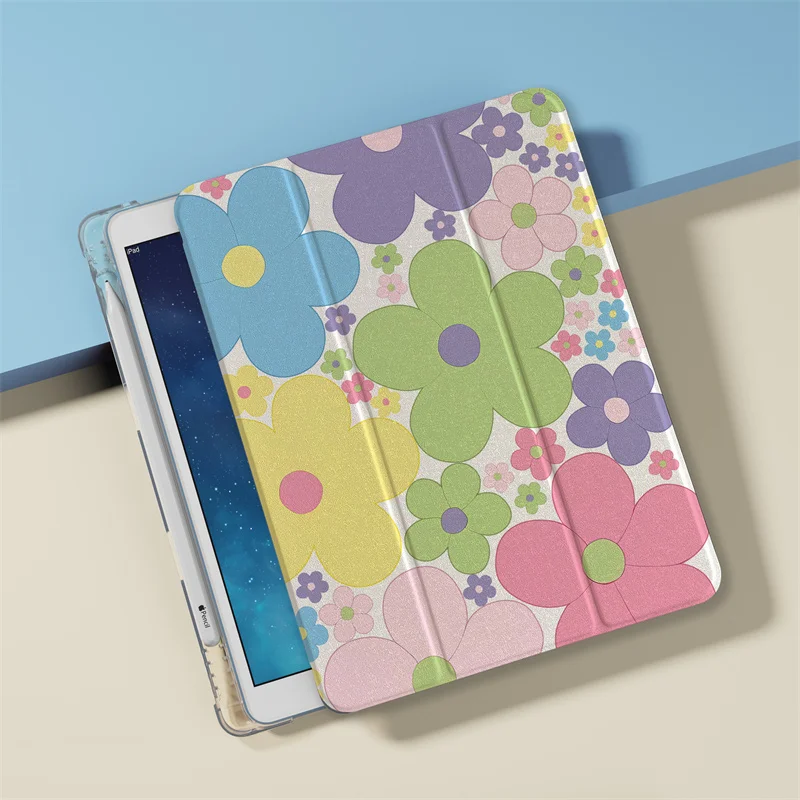 

Colorful flower collection Case For Apple iPad mini 6/5/4 Air 2024 11 inch Air5/4/3 10.9/10.5/10.2 iPad 5/6/7/8/9 Gen 9.7 Cases