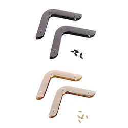 2pcs Metal Handbag Corner Protector Safety Guard for Purse Bag Making Acces H9ED