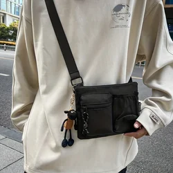 Men's crossbody bag japanese style trendy brand niche design mobile phone coin purse casual simple daily work clothing lightweight shoulder bag