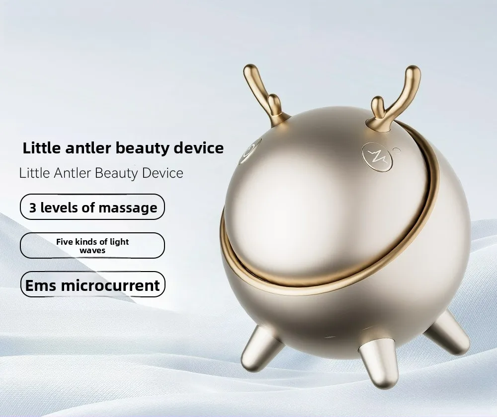 LED Photon Face Massager EMS Microcurrent Facial Skin Care Device 3 Speed Rechargeable Beauty Instrument for Home Use