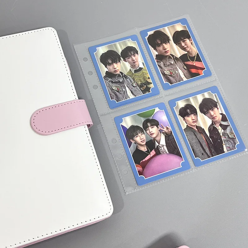 A5/A6 Macaron Binder Notebook & DIY Photocard Collect Book Postcards Organizer Book School Stationery