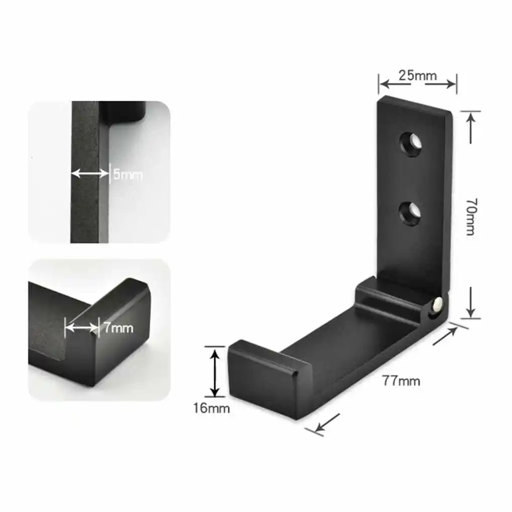 Aluminium Legierung Klapp Hängen Haken Handtuch Rack-Home Kleidung Kleiderbügel Faltbare Einzigen Haken