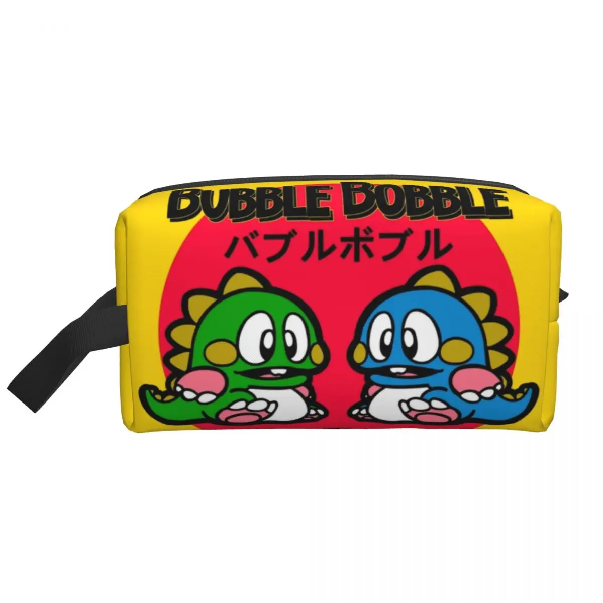 Arcade Games Bubbles Bobble Makeup Bag for Women Travel Cosmetic Organizer Kawaii Storage Toiletry Bags