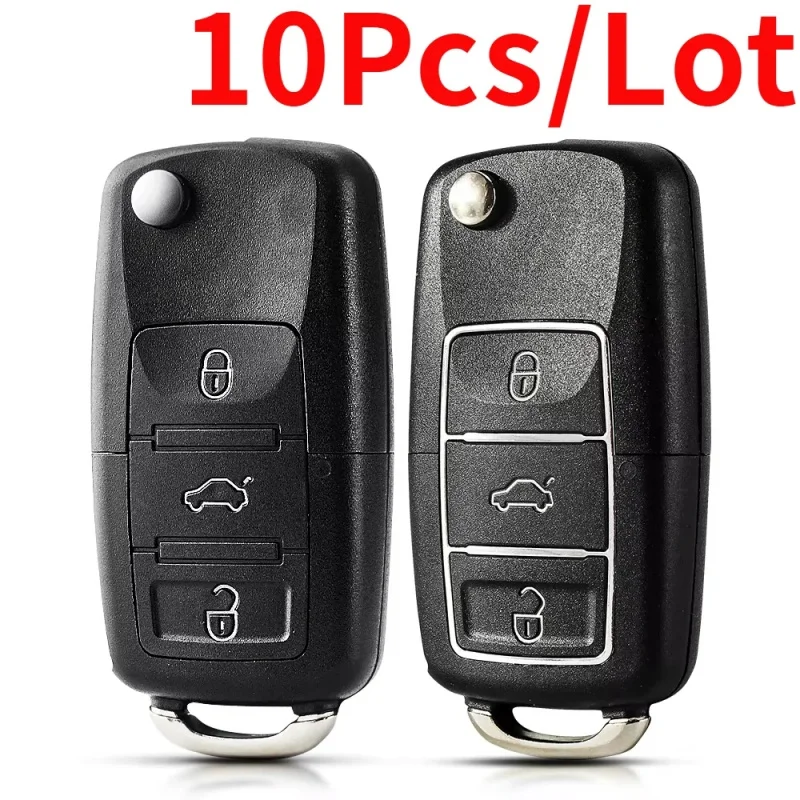 

3 Button Remote Flip Car Key For Volkswagen Vw Jetta Golf Passat B5 B6 Beetle Polo Bora Caddy MK5 Skoda Key
