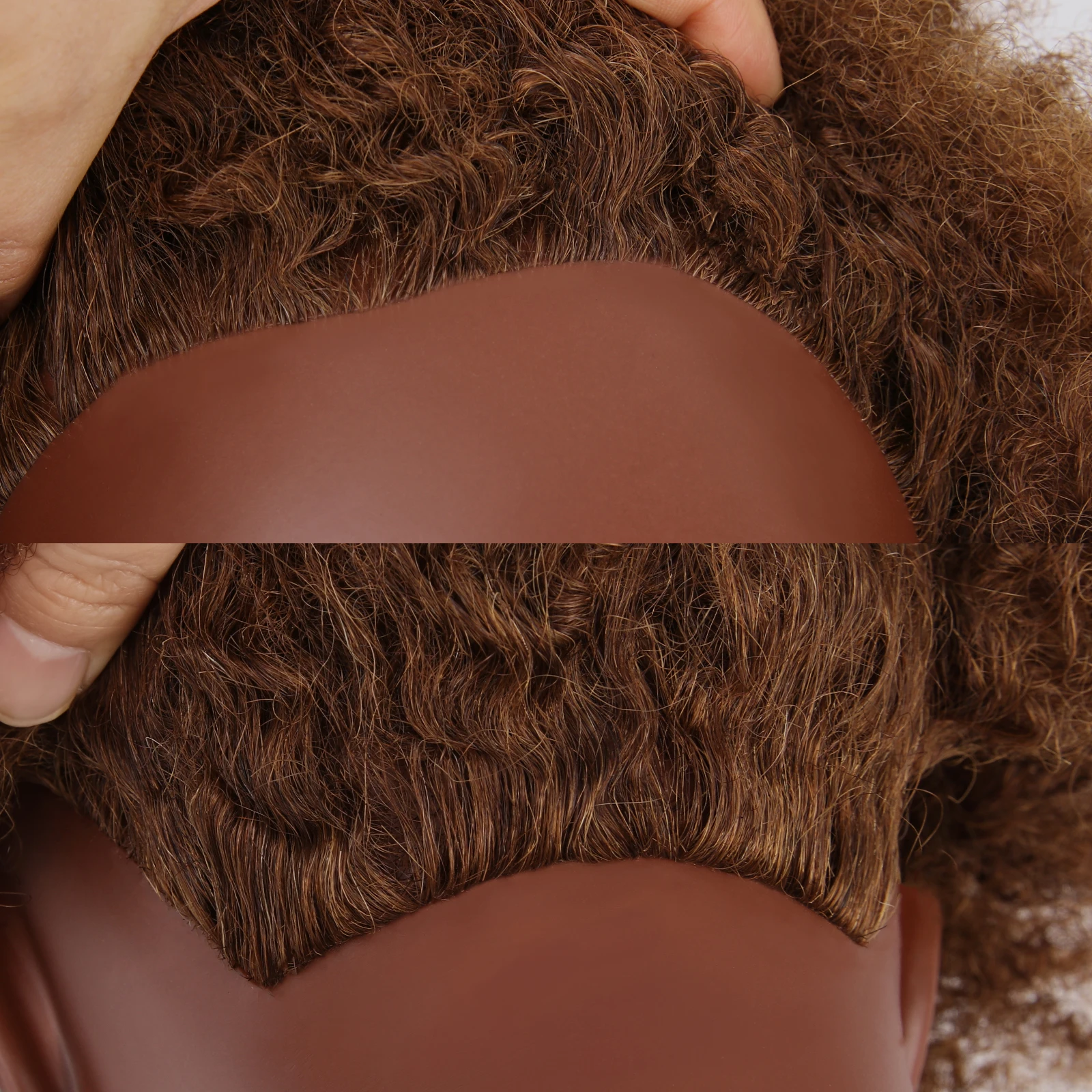 AliLeader-Tête de Mannequin de Formation en Cheveux Humains, Coiffeur, Maquillage Afro, 8 Pouces, à Vendre