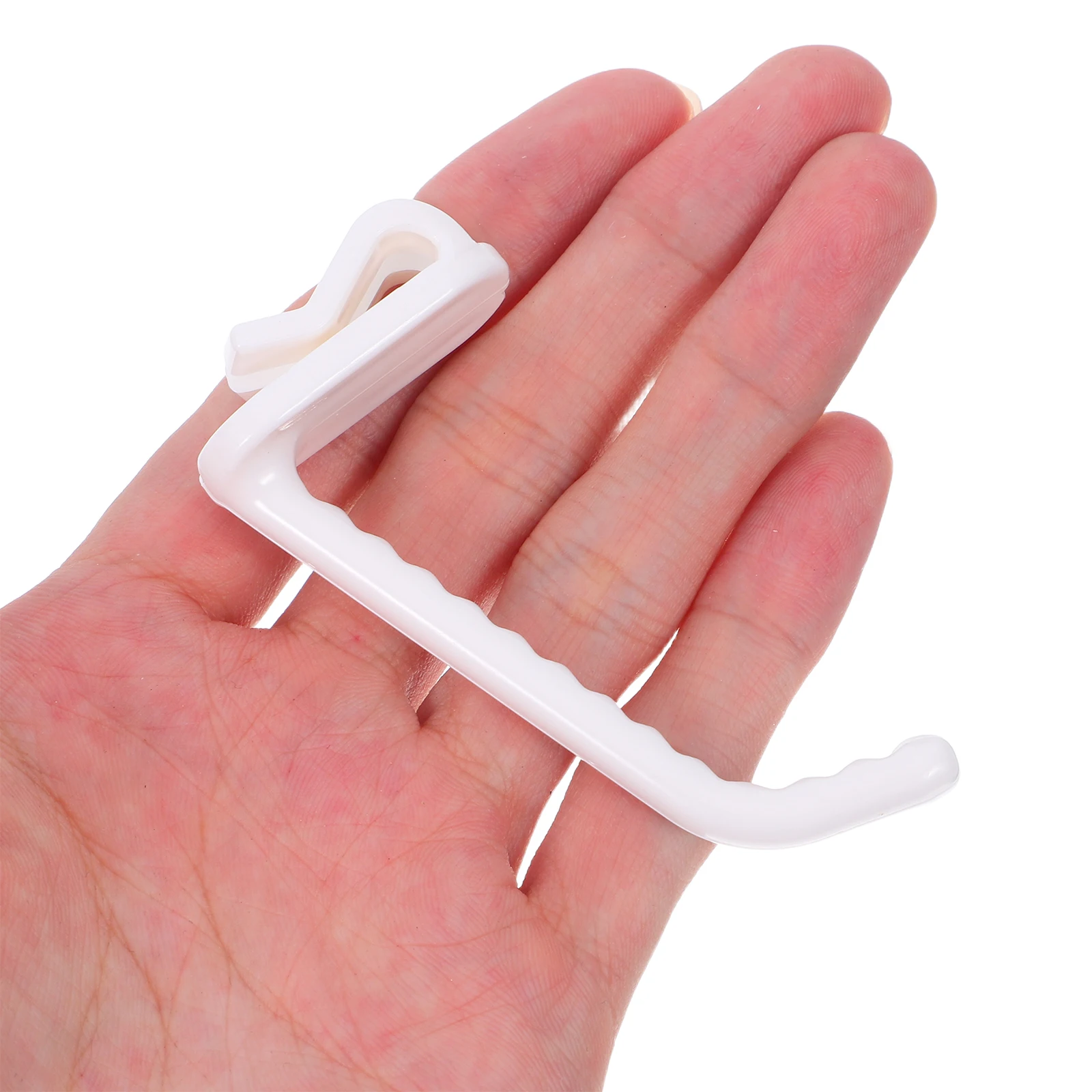 

50pcs Plastic Pegboard Display Hooks For Wall Grid Panels Heavy Duty Storage Hangers Space Saving Utility Hooks White