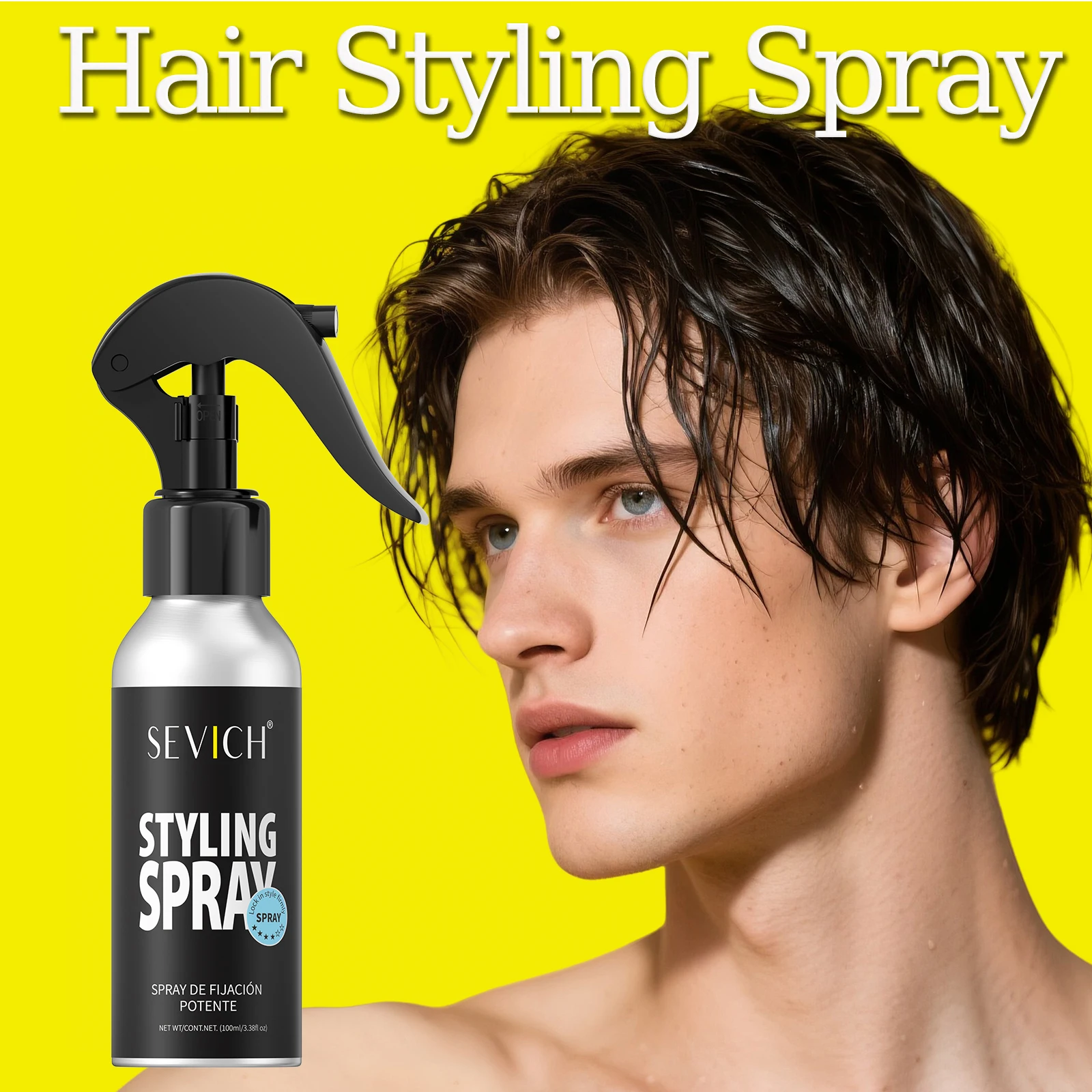 

Hair Styling Spray For Men 100ml Strong Hold Hair Fixing Spray Improving Volumizing Texturing Hair Hold Spray Hair Fiber Styling