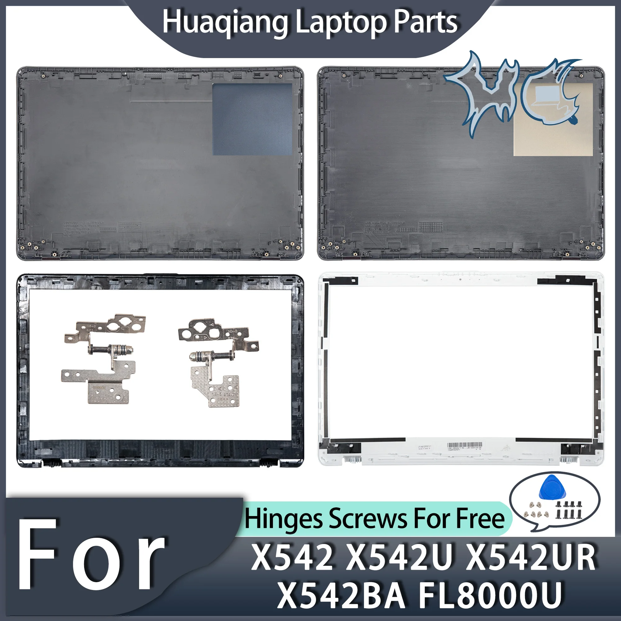 

Новые пластиковые крышки для X542 R542 X542U X542B X542BA R542UA FL8000U, задняя крышка ЖК-дисплея, передняя панель, нижние петли корпуса, замена