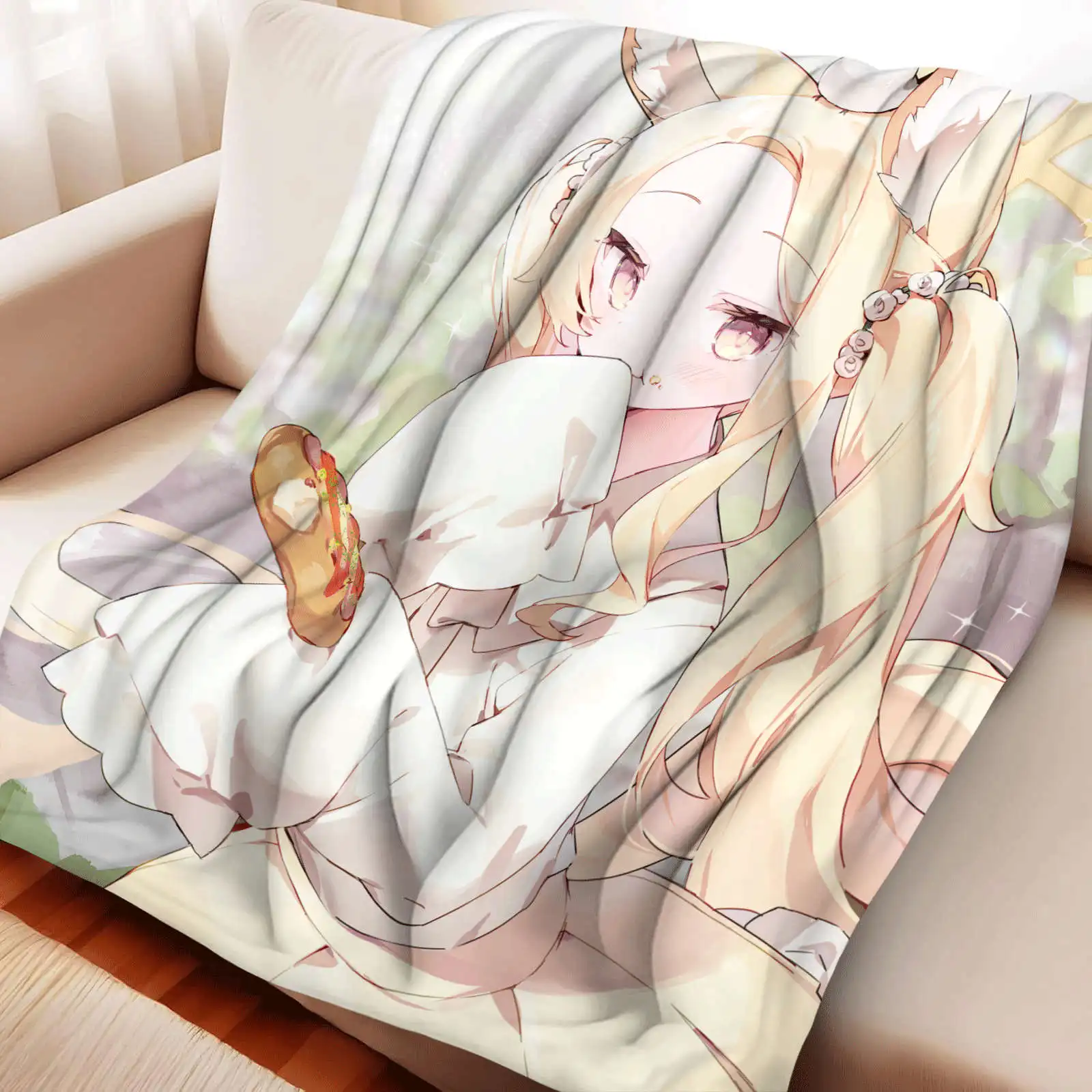 

Мягкое фланнелевое одеяло Lily Garden Saint Ya Anime, синее, с тематикой архива, легкое покрывало для гостиной, на все сезоны