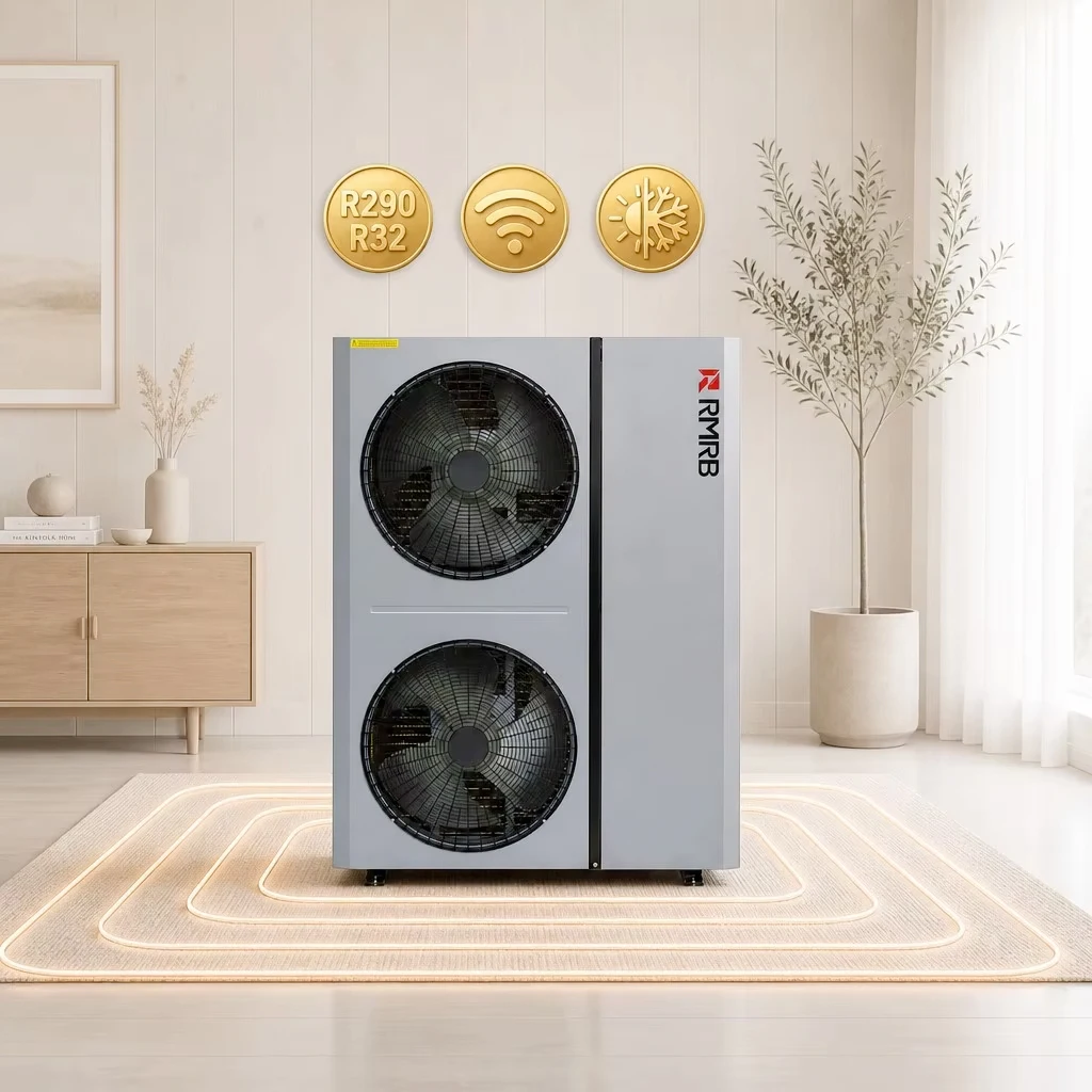 15.6kW R290 A+++ Full DC Inverter Monoblock Air To Water Heat Pump WiFi Heating Cooling DHW
