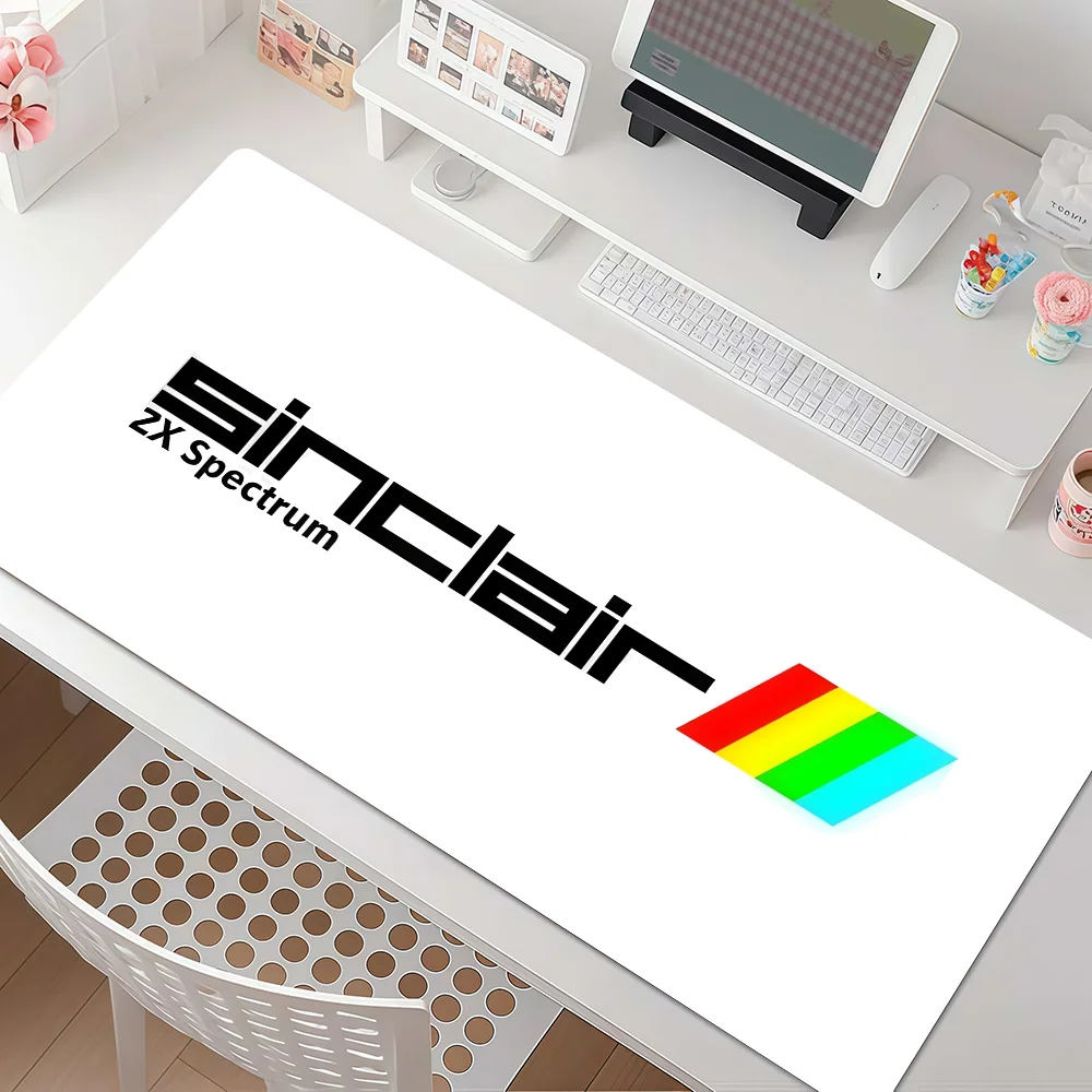 Alfombrilla de ratón Retro S-Sinclair Zx S-Spectrum Cool, alfombrilla de goma antideslizante con borde bloqueado y engrosado para ordenador portátil, alfombrilla de escritorio para juegos