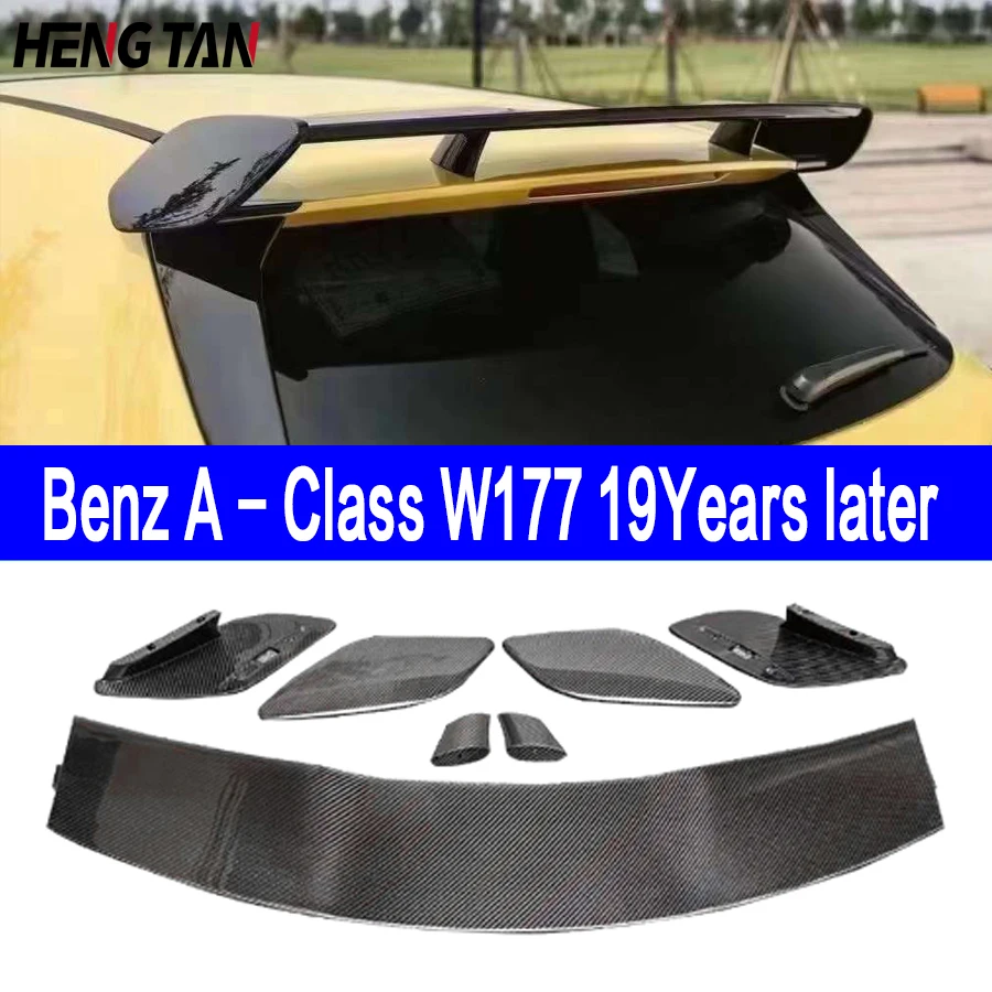 Carbon Fiber Rear Deck Spoiler Duckbill Car Wing For Mercedes Benz A Class W177 A200 A180 2019+，Retrofit the rear wing body kit