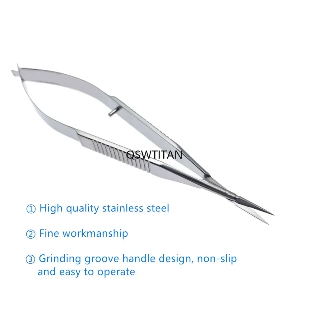 카스트로비에호 가위 캡슐막 가위 스테인리스 스틸 미세 가위 티타늄 안과 기구 눈꺼풀 도구