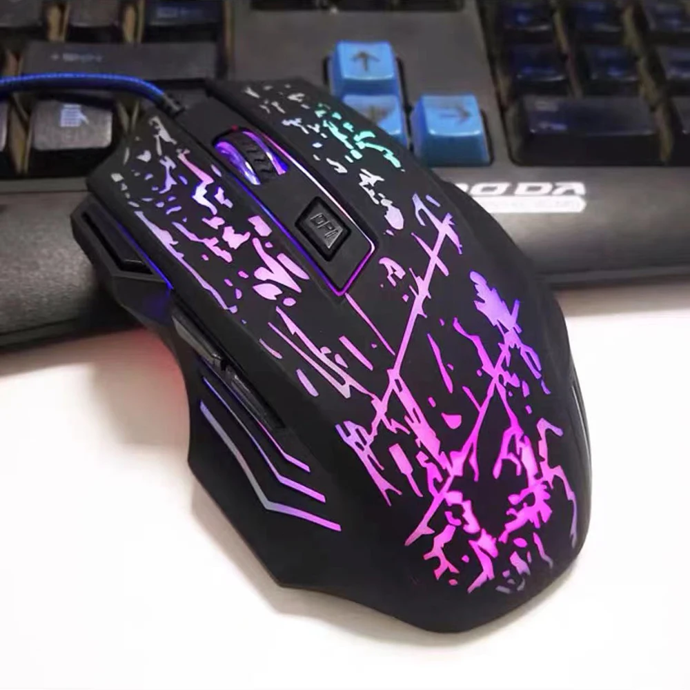 Wired Gaming Mouse Ergonomic USB Computer Mouse Gamer RGB Mice 2400dpi 7 Button Gaming Mause With Backlight Mouse For PC Laptop