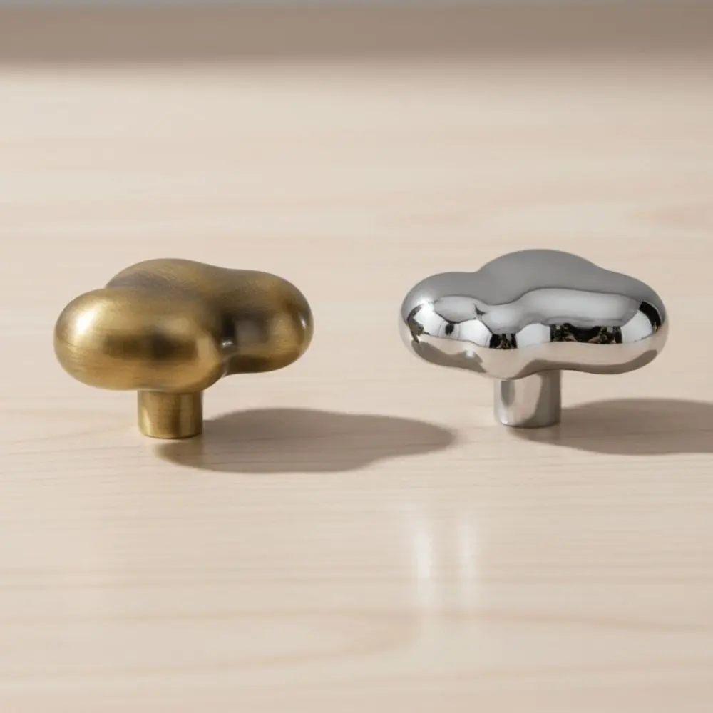 Solid Vintage Furniture Handles Nordic Style Alloy Wardrobe Handles Single Hole Dresser Hardware