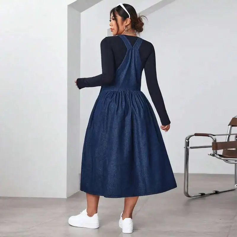 プラス 218637 サイズ婦人服痩身大スイングストラップドレス 2025 パーティー夏エレガンテスカジュアル Y2k