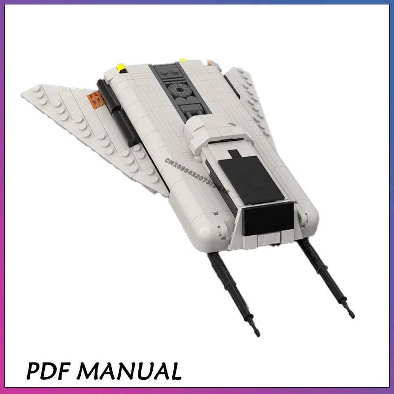 

Строительные блоки MOC, космическая серия, модель челнока, сделай сам, сборка, кирпичи, игрушки для рукоделия, креативная коллекция, дисплей, рождественские подарки