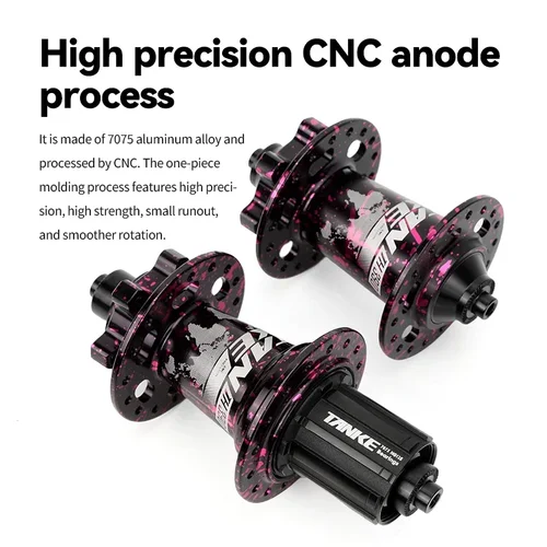 Imagen 2 del producto TANKE 120 Click Hub 6 rodamientos bicicleta de montaña MTB Hub delantero trasero 32 36 agujeros QR eje pasante intercambio freno de disco bujes de bicicleta HG MS