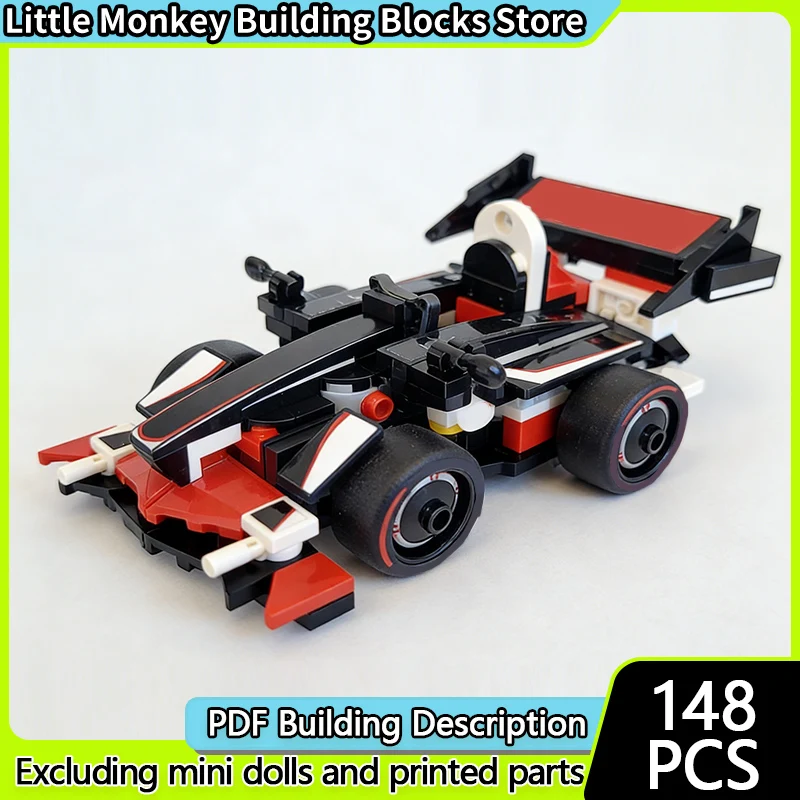 

Модель скоростного гоночного автомобиля MOC, строительные кирпичи VF-24, гоночный автомобиль, модульная технология, детские праздничные подарки, сборка игрушек, костюм