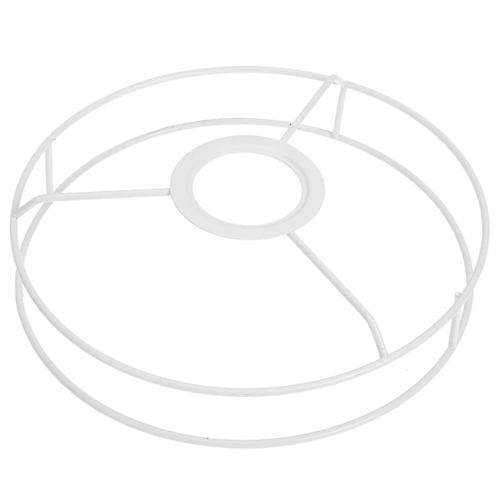 Lampshade Frame Round Metal Ring Support DIY Lamp Shade Holder Easy Install Vintage Wire Lamp Shade for Desk Lighting Ceiling