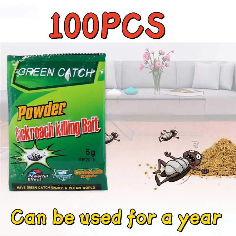 

100PCS Powerful Control And Kill Large Ants Bait Agent Household Insecticide Ant Medicine Ant Killer Insecticide Powder Indoor